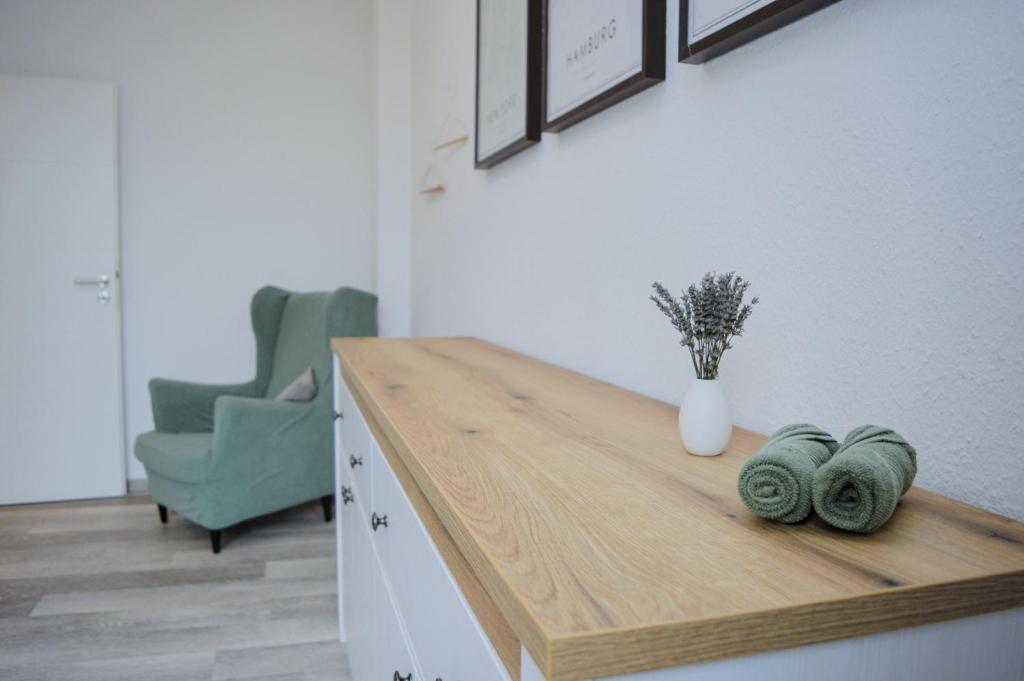 Χώρος καθιστικού στο Großzügiges Apartment am Altmühlsee mit Parkplatz