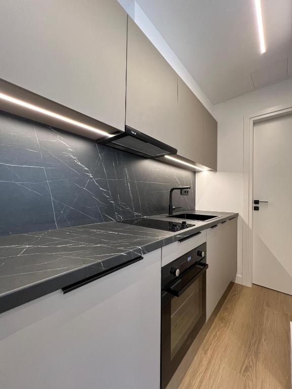 Kuchyň nebo kuchyňský kout v ubytování BlueMotion - CruiseNest Complex