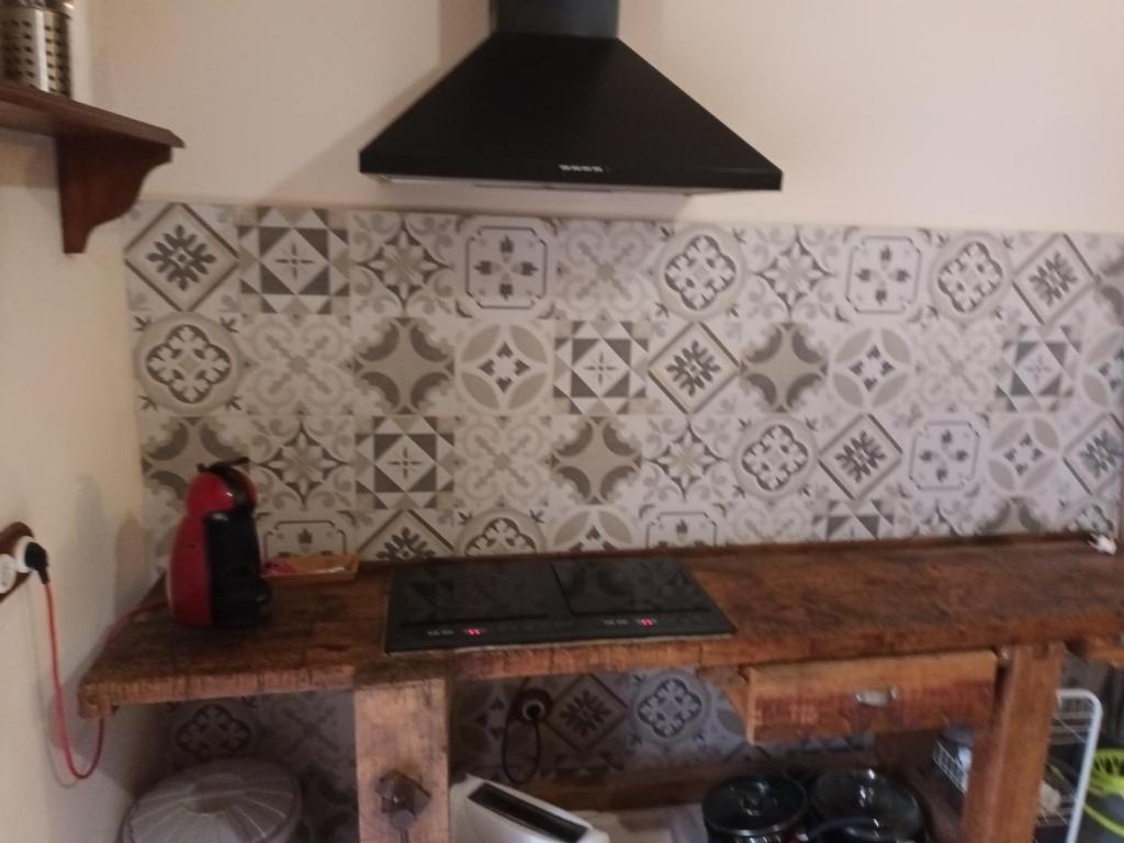 A kitchen or kitchenette at Can Barrina