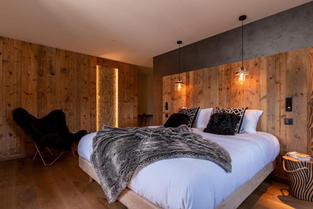 Letto o letti in una camera di Grand Hôtel L'ermitage
