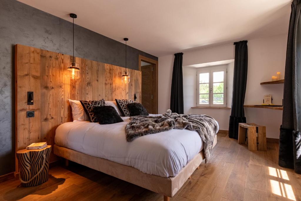 Letto o letti in una camera di Grand Hôtel L'ermitage