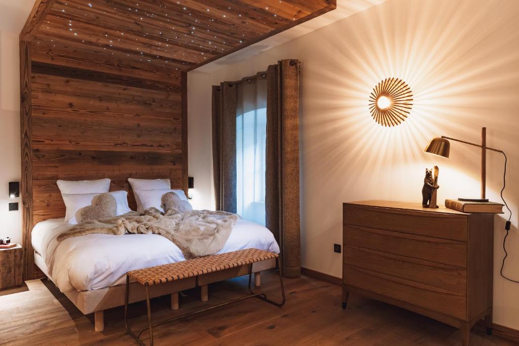 Letto o letti in una camera di Grand Hôtel L'ermitage