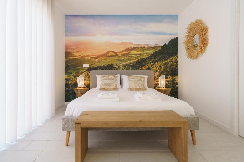 Ein Bett oder Betten in einem Zimmer der Unterkunft Villa Lola