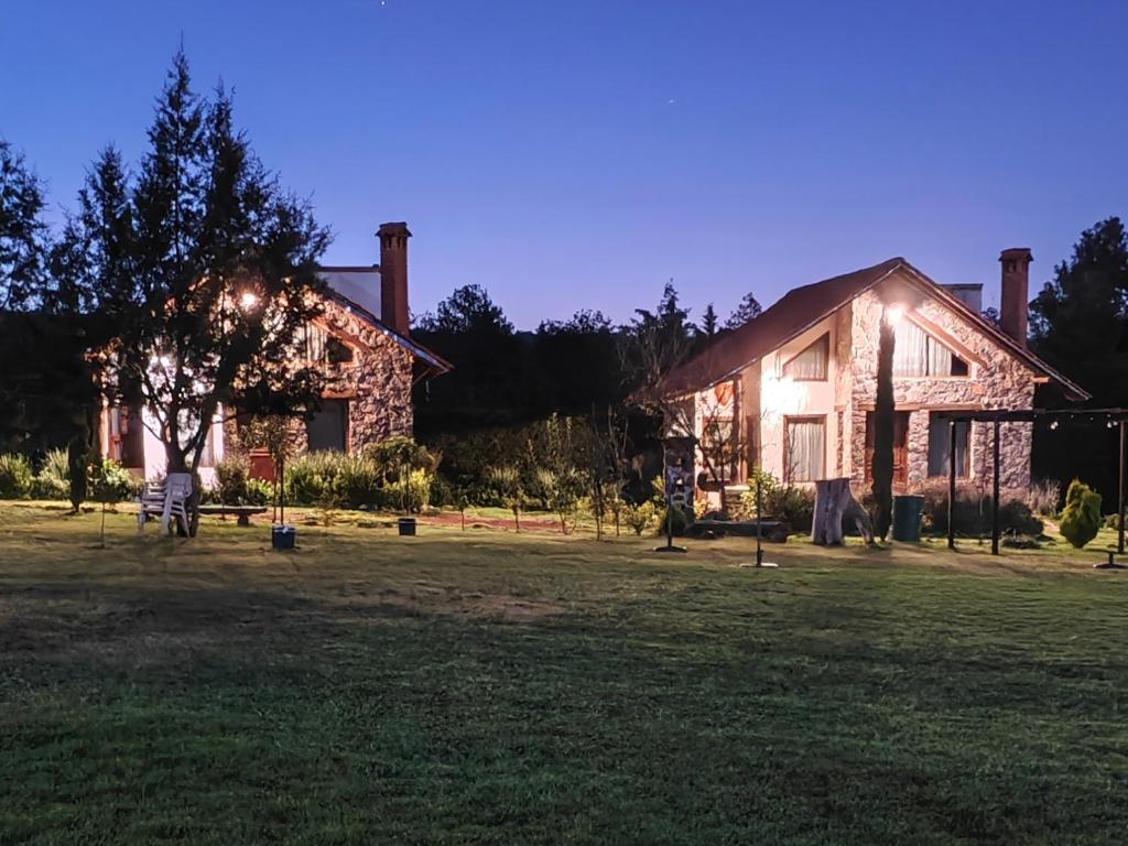 Zahrada ubytování Namasté Cabañas, Huasca de Ocampo