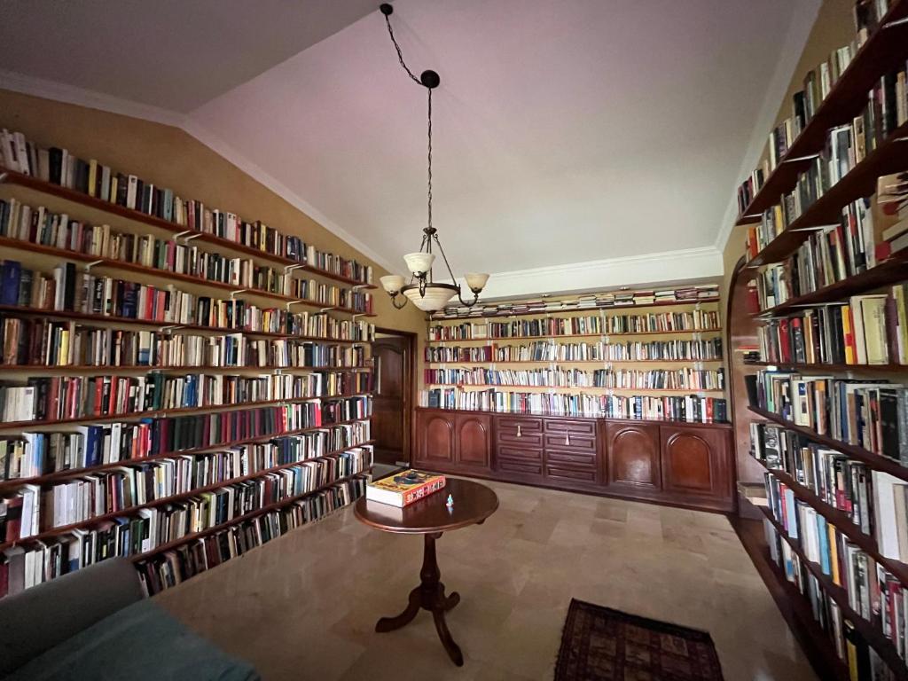 Knihovna v bed and breakfast