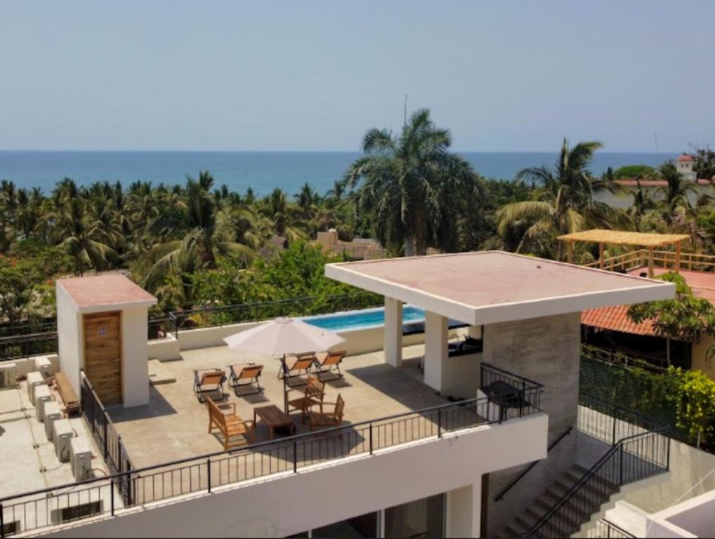 La alberca dentro o cerca de Aqua Reef Condos Sayulita Apt 3