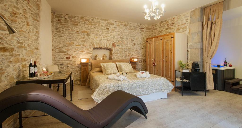 Posteľ alebo postele v izbe v ubytovaní Hotel-Spa Classic Begur