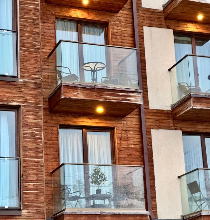 Balkón nebo terasa v ubytování New Gudauri Loft 2 #226