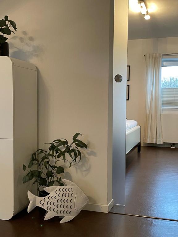 Postel nebo postele na pokoji v ubytování Ferienwohnung am Wald