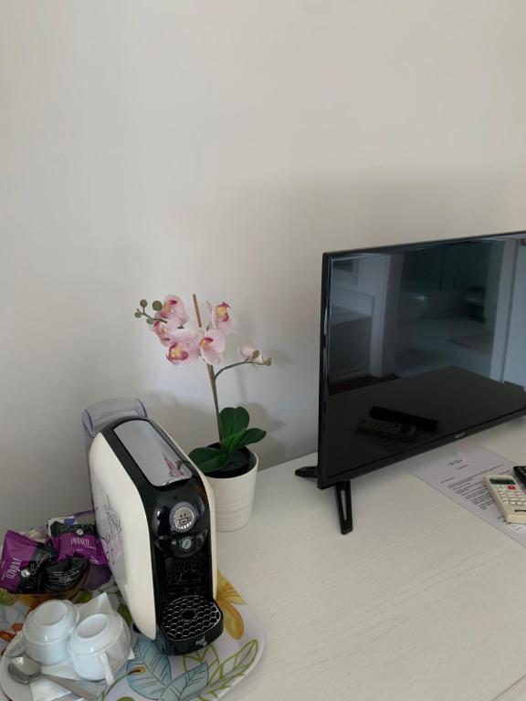 TV a/nebo společenská místnost v ubytování Villa Orsini