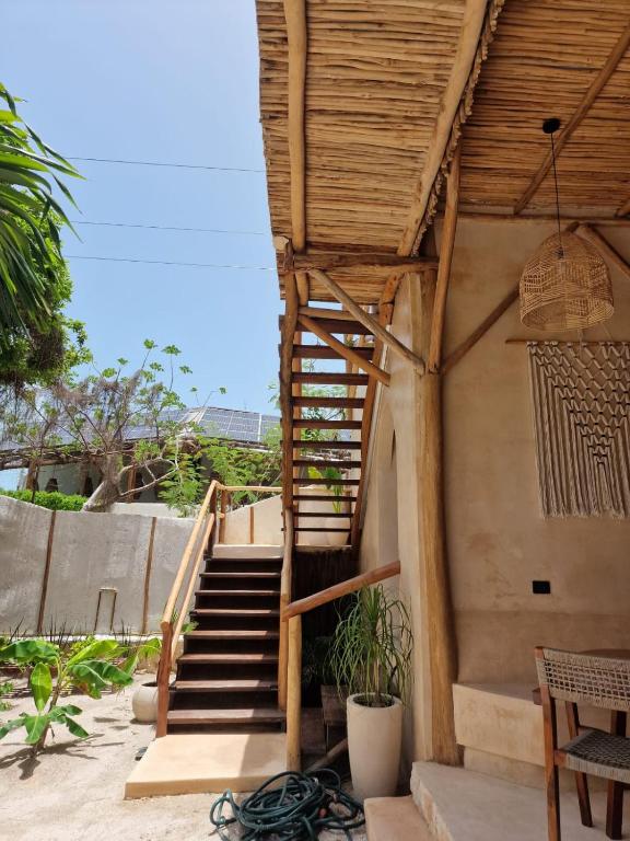 Balkón nebo terasa v ubytování Luna y Sol Glamping Holbox