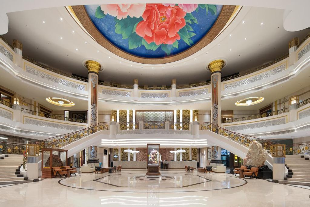 Vstupní hala nebo recepce v ubytování Mehood Lestie Hotel Dongguan Chang'an