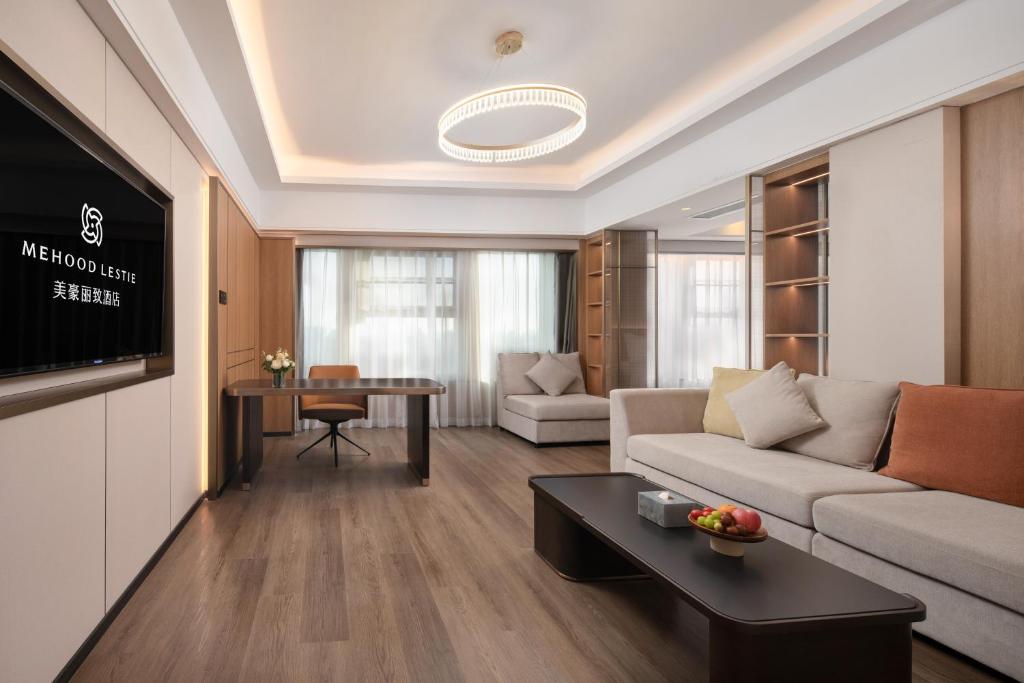 Posezení v ubytování Mehood Lestie Hotel Dongguan Chang'an
