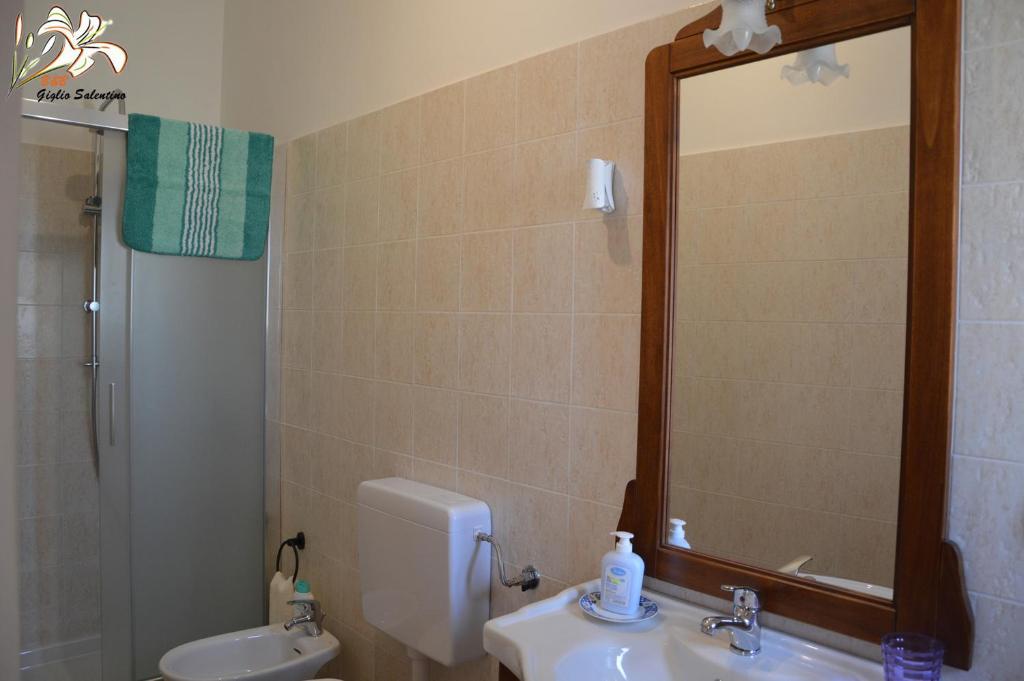 Koupelna v ubytování B&B Giglio Marino