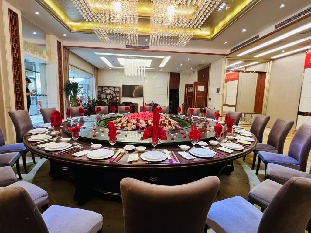 Posezení v ubytování Mehood Lestie Hotel Dongguan Chang'an