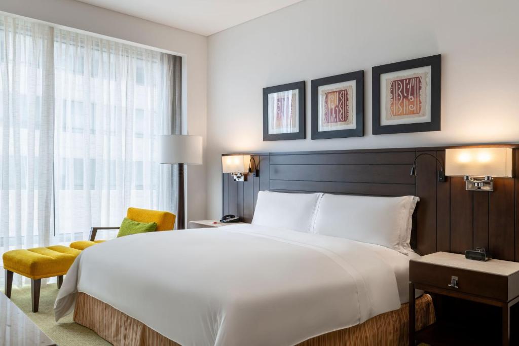 Postel nebo postele na pokoji v ubytování Bogotá Marriott Hotel