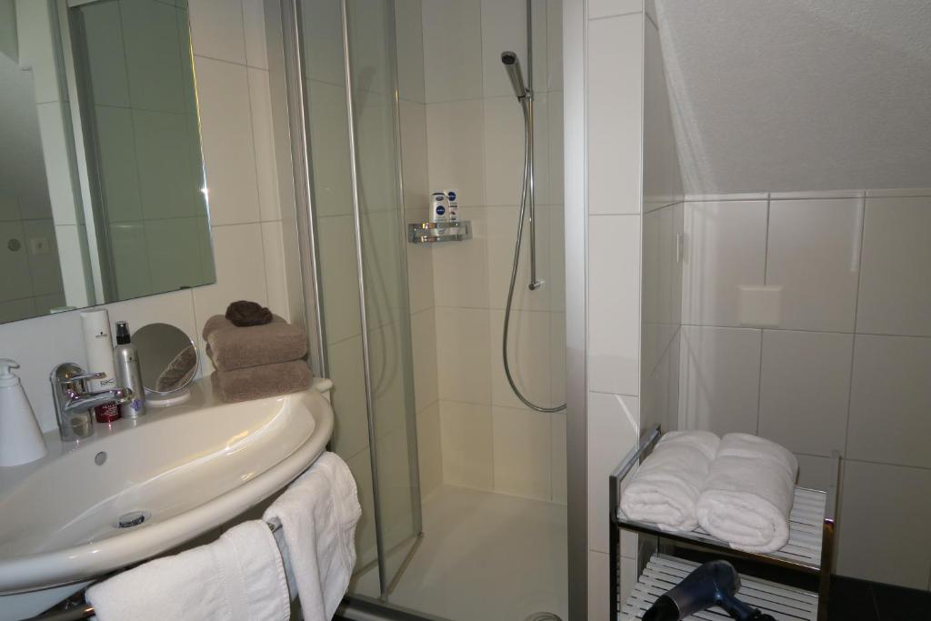 Koupelna v ubytování Apartment Enzian