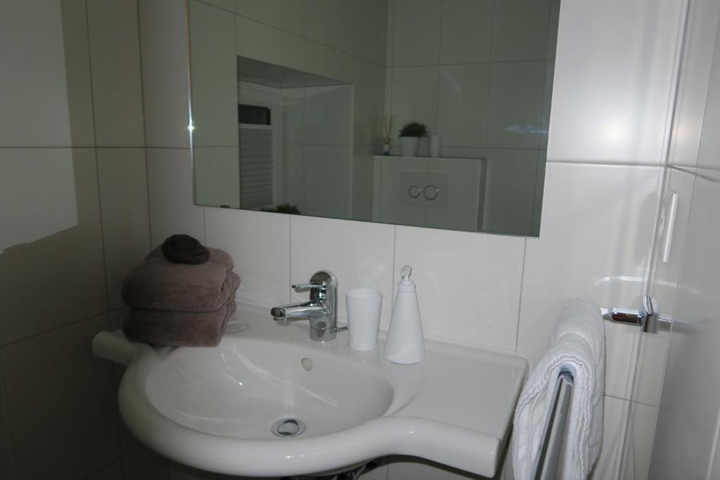 Koupelna v ubytování Apartment Enzian