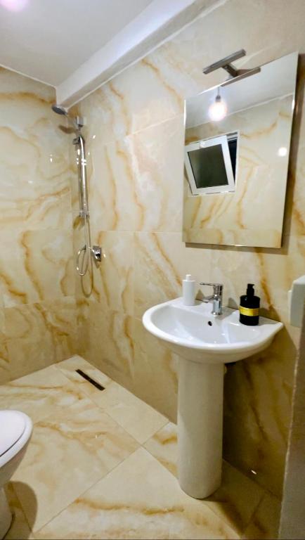 Koupelna v ubytování Guesthouse Zgiboza