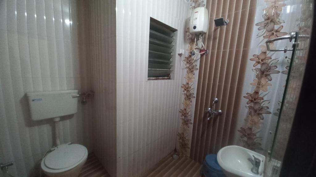Koupelna v ubytování Hotel Namrata