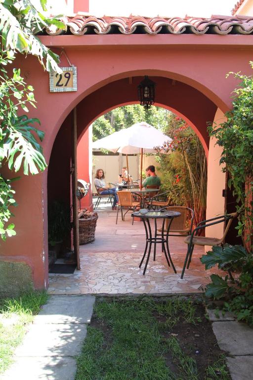 Zahrada ubytování El Arbol Hostel