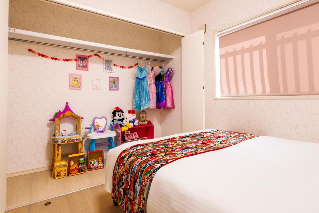 Postel nebo postele na pokoji v ubytování 一棟貸し完全プライベートビーチ6分 KOEI Farm lodge