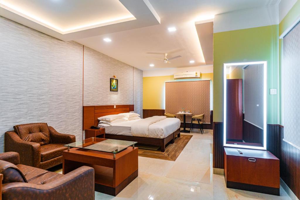 Postel nebo postele na pokoji v ubytování Misty Rock Hotels