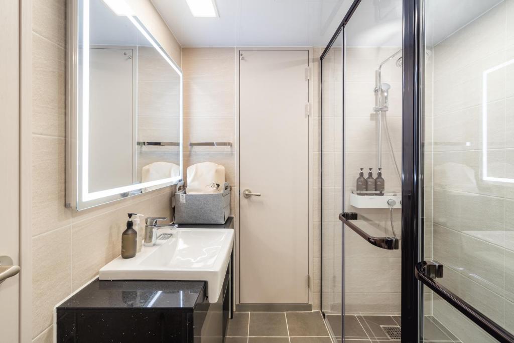 Koupelna v ubytování Urbanstay Naksan Beach