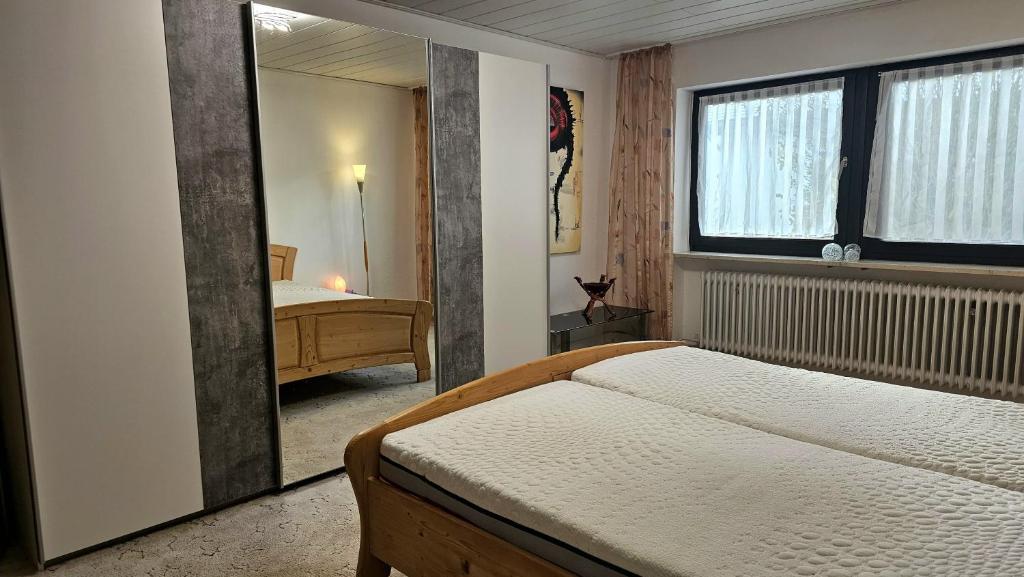Postel nebo postele na pokoji v ubytování Salzweger Auszeit by Weißmann