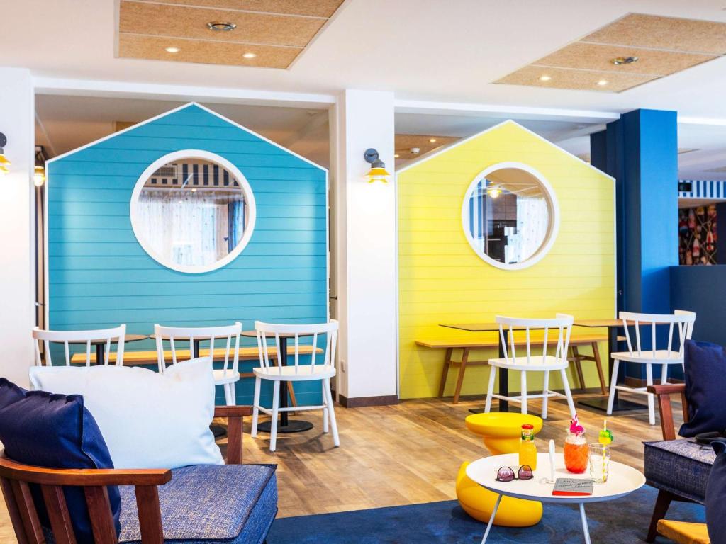 Posezení v ubytování ibis Styles Thonon-les-Bains