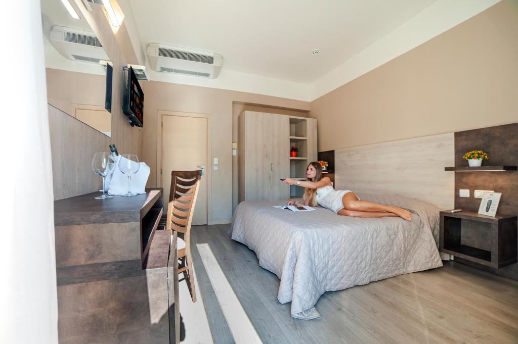 Posteľ alebo postele v izbe v ubytovaní Hotel Nuovo Belvedere