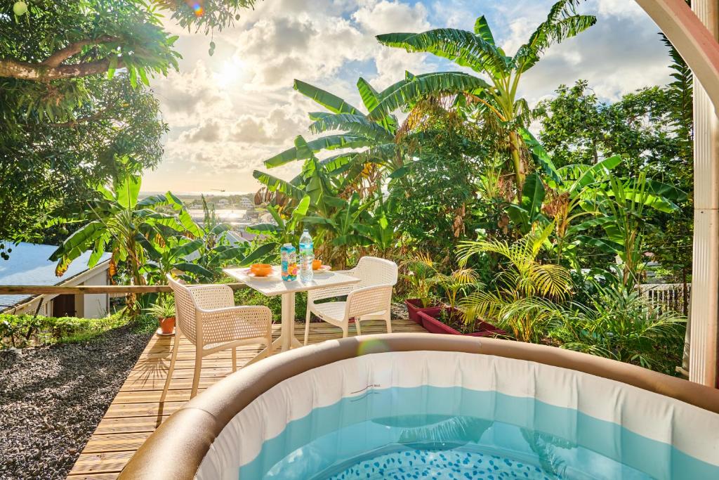 Zahrada ubytování Suite avec spa vue et jardin