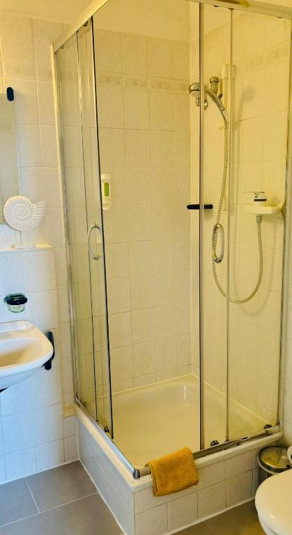 Koupelna v ubytování Themenhotel Rehlein