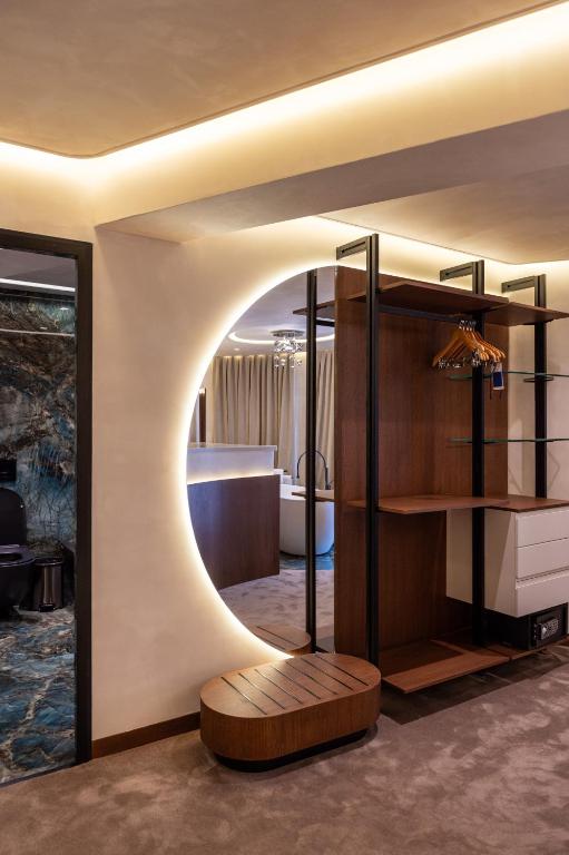Postel nebo postele na pokoji v ubytování Mattis Hotel