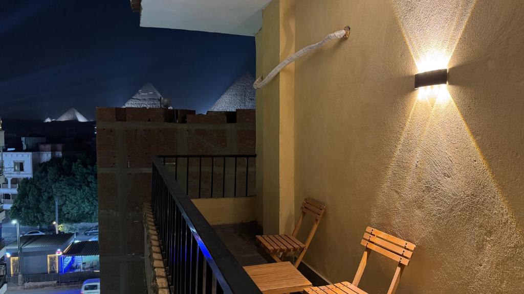 Balkón nebo terasa v ubytování Pyramids Sun Land Veiw