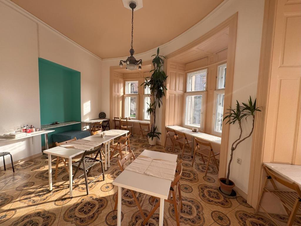 Posezení v ubytování Omega Guesthouse Budapest