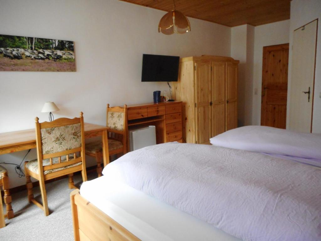 Postel nebo postele na pokoji v ubytování Der Schnuckenhof