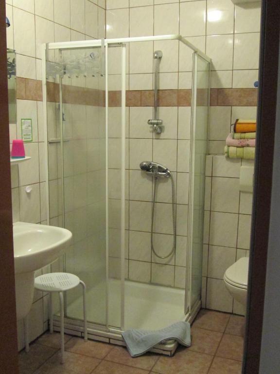 Koupelna v ubytování Der Schnuckenhof