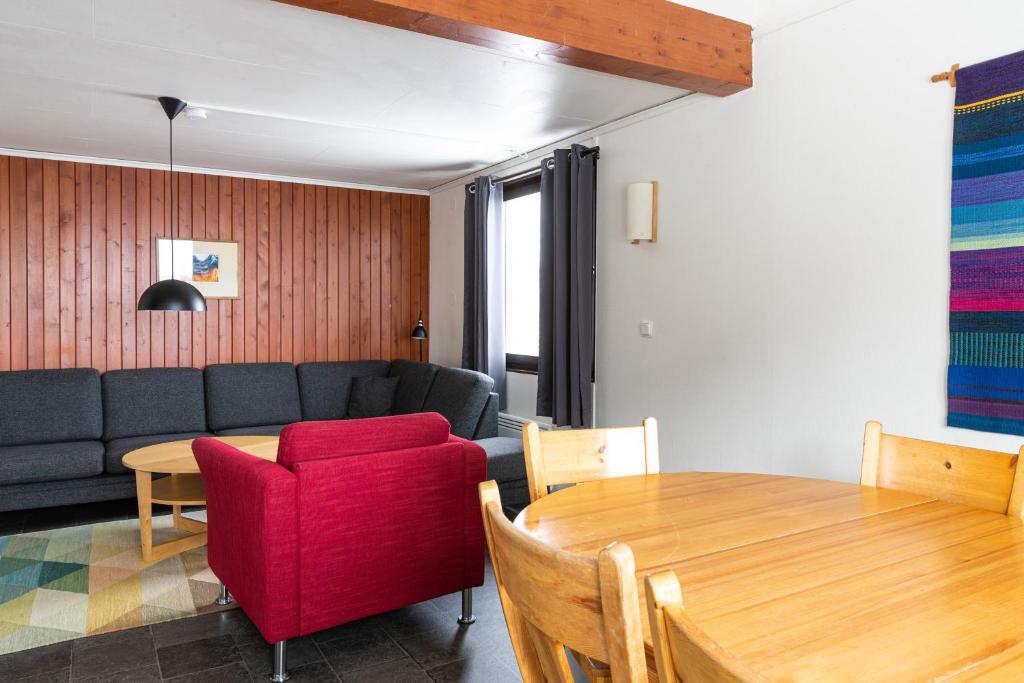 Posezení v ubytování STF Abisko Turiststation