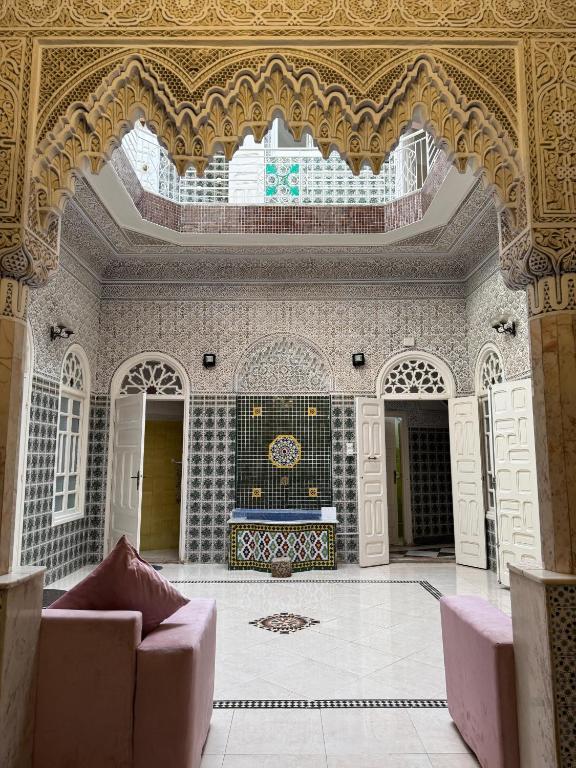 Posezení v ubytování Riad Blue Garden