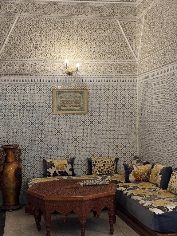 Posezení v ubytování Riad Blue Garden