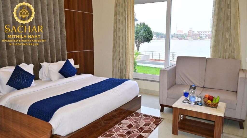 Postel nebo postele na pokoji v ubytování Sachar Resort