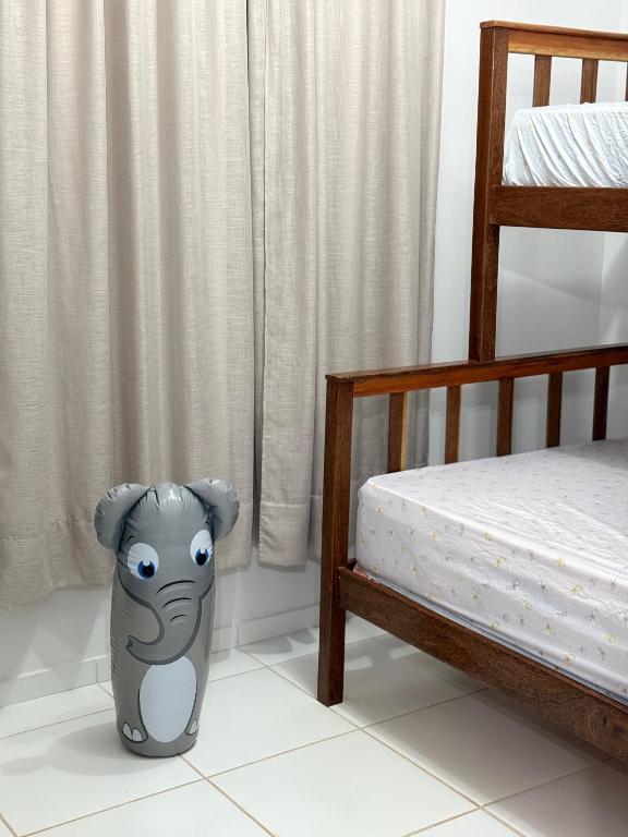 Postel nebo postele na pokoji v ubytování Cantinho de Kelly