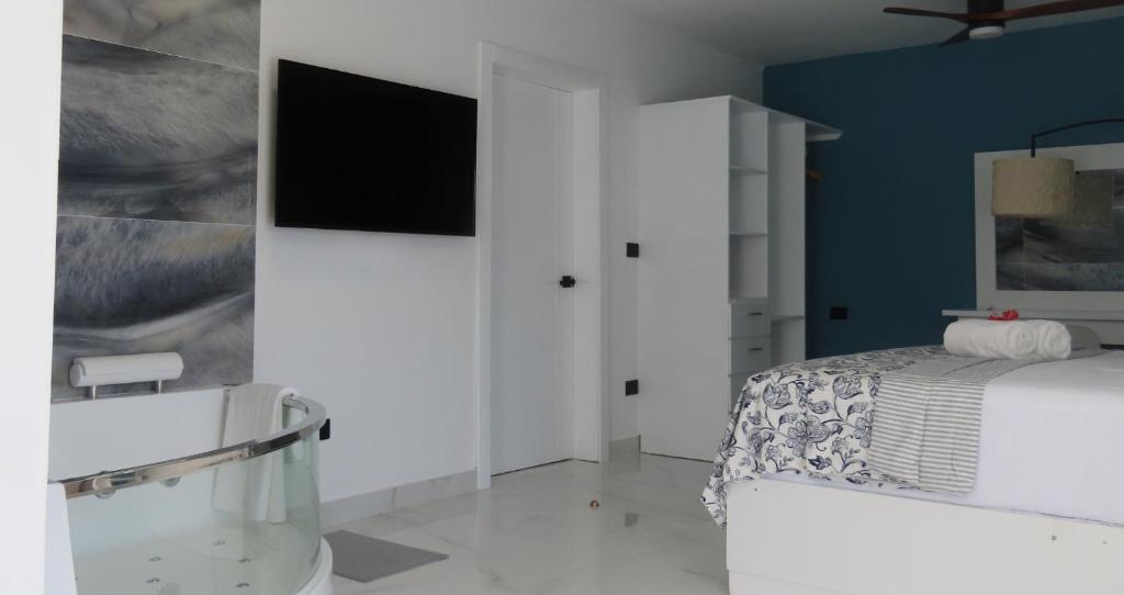 TV a/nebo společenská místnost v ubytování All Seasons Hotel