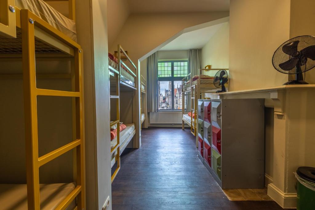 Kuchyň nebo kuchyňský kout v ubytování Hostel Uppelink