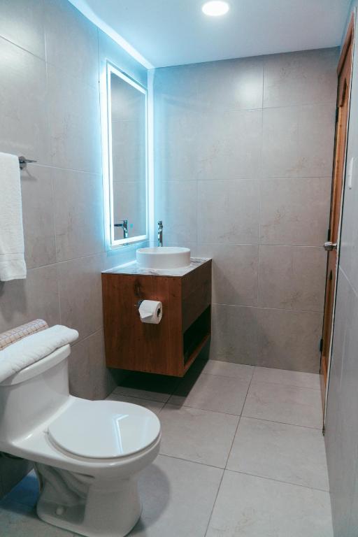 Koupelna v ubytování Fernandina Hotel & Spa
