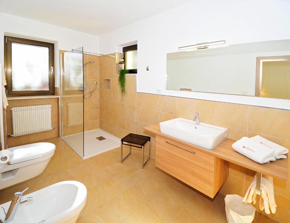 Koupelna v ubytování Residence Mignon