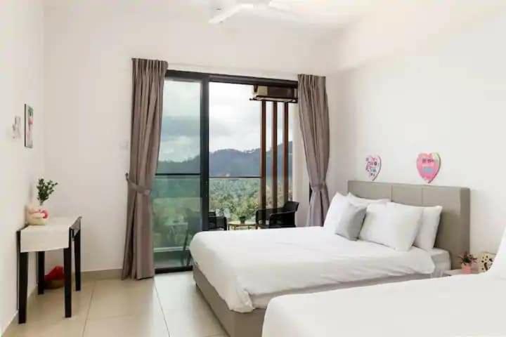 LCP T1 Honeymoon genting highland midhill homestay - 阳台的工作室公寓