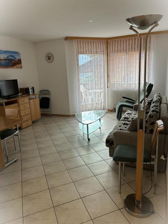 TV a/nebo společenská místnost v ubytování Residenz Darianne Leukerbad