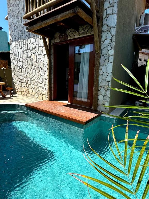 Bassein majutusasutuses Malie Bangalô - Beach Tênnis - Sauna - Praia de Tabuba, Alagoas või selle lähedal